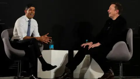 PA Media Rishi Sunak and Elon Musk