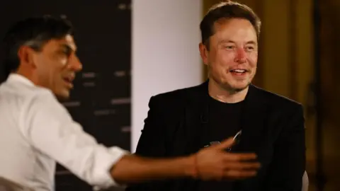 EPA-EFE-/REX/Shutterstock Rishi Sunak and Elon Musk
